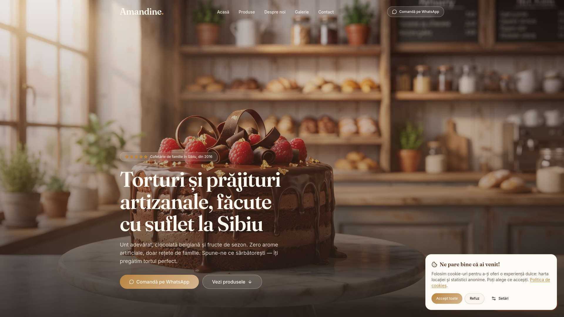 Amandine — Cofetărie artizanală — preview